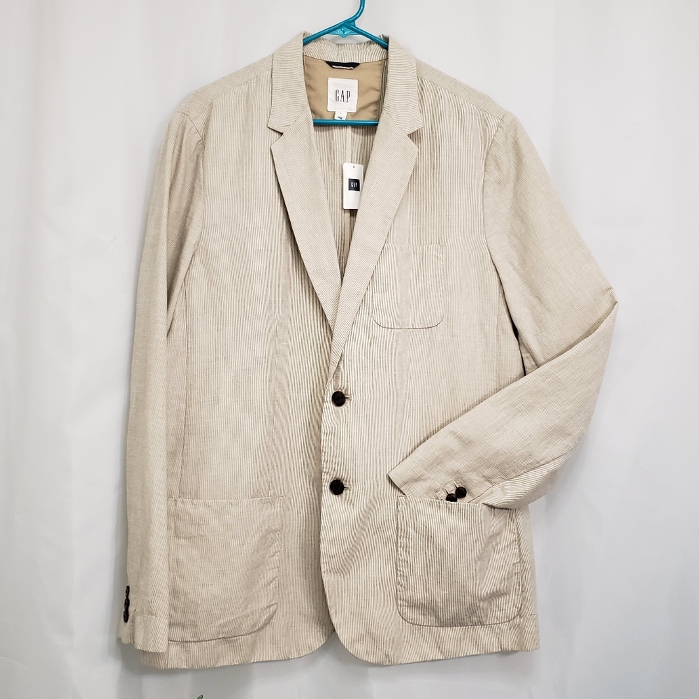Gap relaxed linen blend blazer